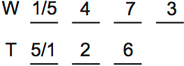 LSAT Preptest 29, Game 1 Setup, Diagram 10 LSAT Preptest 29, Game 1 Setup, Diagram 10
