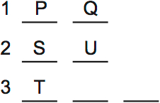 LSAT Preptest 66, Game 3 Diagram 14 LSAT Preptest 66, Game 3 Diagram 14