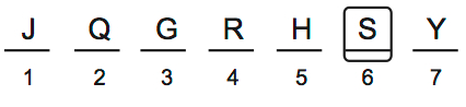 LSAT 68 Game 4 Question 22 Diagram 4 LSAT 68 Game 4 Question 22 Diagram 4