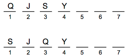 LSAT 68 Game 4 Question 18 Diagram 3 LSAT 68 Game 4 Question 18 Diagram 3