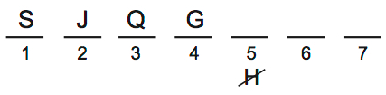 LSAT 68 Game 4 Question 19 Diagram 2 LSAT 68 Game 4 Question 19 Diagram 2