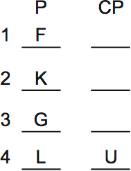 LSAT Preptest 36, Game 4 Diagram 1 LSAT Preptest 36, Game 4 Diagram 1