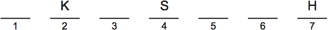 LSAT PrepTest 30, Game 4, Question 21, Diagram 1 LSAT PrepTest 30, Game 4, Question 21, Diagram 1