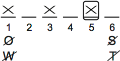 LSAT PrepTest 65, Game 2, Question 11, Diagram 4 LSAT PrepTest 65, Game 2, Question 11, Diagram 4