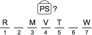 LSAT Preptest 71, Game 4, Question 22, Diagram 3 LSAT Preptest 71, Game 4, Question 22, Diagram 3