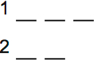 LSAT Preptest 72, Game 1 Setup, Diagram 1 LSAT Preptest 72, Game 1 Setup, Diagram 1