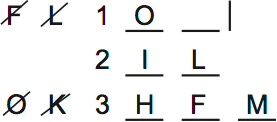 LSAT PrepTest 64, Game 4, Question 23, Diagram 3 LSAT PrepTest 64, Game 4, Question 23, Diagram 3