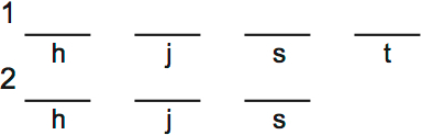 LSAT Preptest 29, Game 2 Setup, Diagram 1 LSAT Preptest 29, Game 2 Setup, Diagram 1