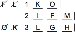 LSAT Preptest 64, Game 4 Diagram 2 LSAT Preptest 64, Game 4 Diagram 2