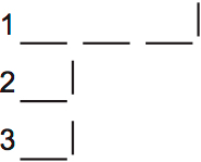 LSAT PrepTest 74, Game 3, Question 14, Diagram 1 LSAT PrepTest 74, Game 3, Question 14, Diagram 1