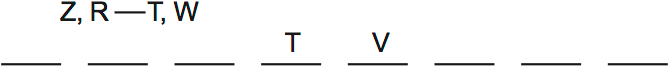 LSAT PrepTest 38, Game 1, Question 4, Diagram 1 LSAT PrepTest 38, Game 1, Question 4, Diagram 1