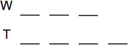 LSAT Preptest 29, Game 1 Setup, Diagram 1 LSAT Preptest 29, Game 1 Setup, Diagram 1
