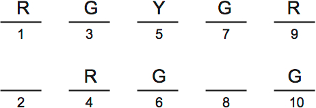 LSAT PrepTest 33, Game 4, Question 22, Diagram 3 LSAT PrepTest 33, Game 4, Question 22, Diagram 3