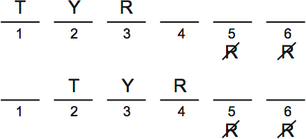 LSAT Preptest 64, Game 1, Question 4, Diagram 1 LSAT Preptest 64, Game 1, Question 4, Diagram 1