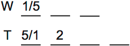 LSAT Preptest 29, Game 1 Setup, Diagram 3 LSAT Preptest 29, Game 1 Setup, Diagram 3
