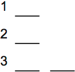 LSAT Preptest 66, Game 3 Setup, Diagram 1 LSAT Preptest 66, Game 3 Setup, Diagram 1