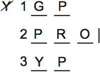 LSAT PrepTest 62, Game 2, Question 10, Diagram 2 LSAT PrepTest 62, Game 2, Question 10, Diagram 2