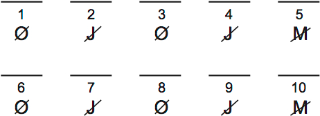LSAT Preptest 37, Game 4 Setup, Diagram 6 LSAT Preptest 37, Game 4 Setup, Diagram 6
