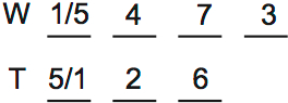 LSAT Preptest 29, Game 1 Setup, Diagram 8 LSAT Preptest 29, Game 1 Setup, Diagram 8